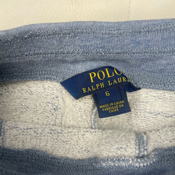 Ralph Lauren Blue Joggers with Pink Logo - Picture 3 of 6